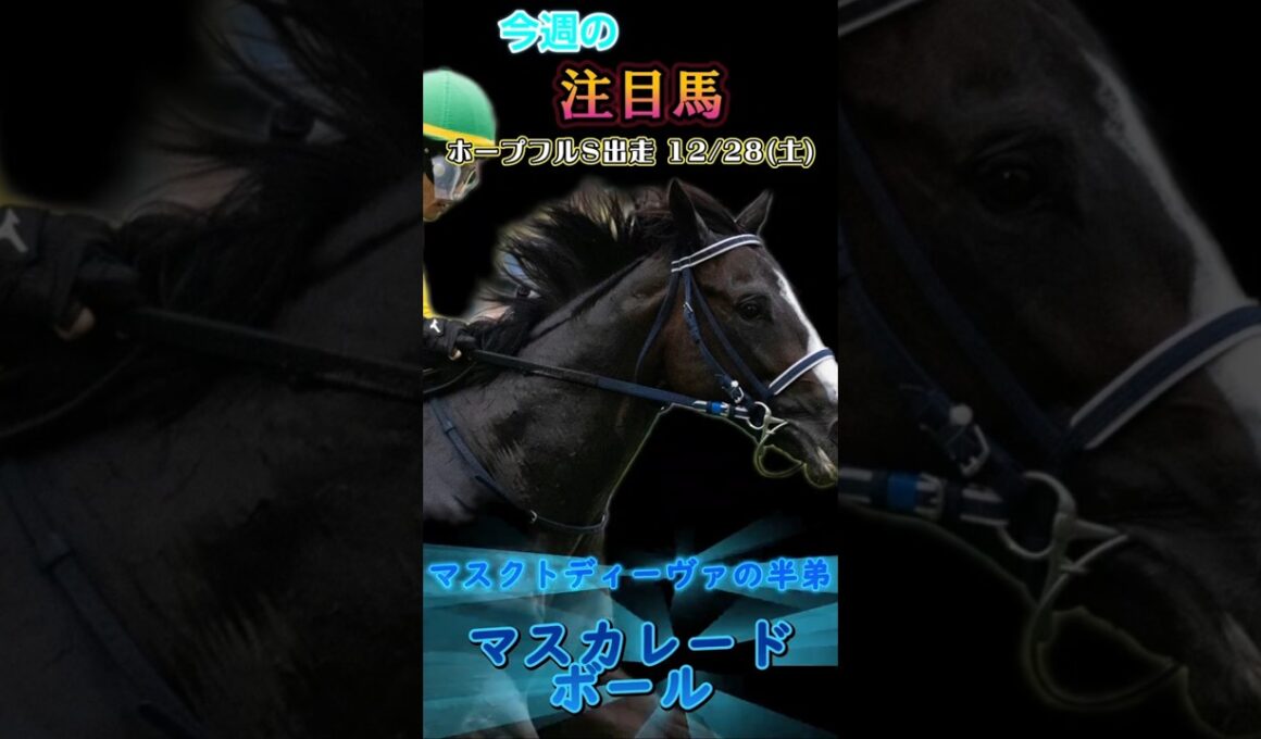 今週は土曜にホープフルステークス、日曜に東京大賞典があります!ホープフルステークス 東京大賞典井競馬#ホープフルs2024#競馬 #競馬予想 #馬 #shorts