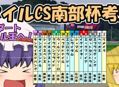 ゆっくり2025マイルCS南部杯考察