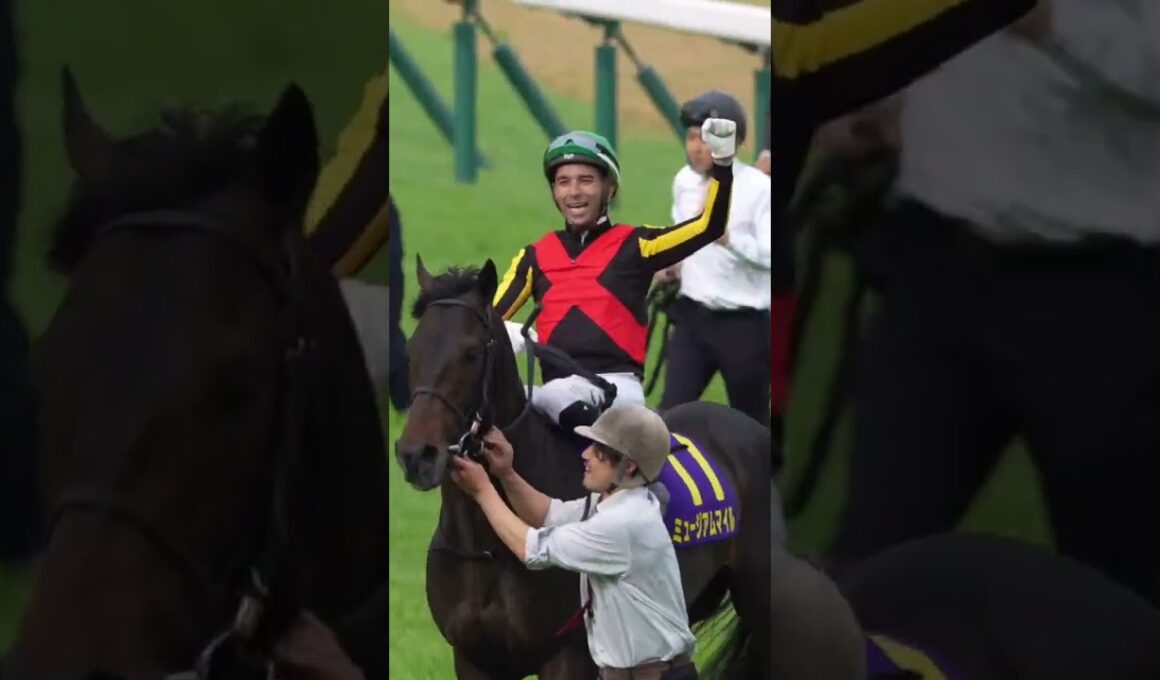 ミュージアムマイルのウイニングラン 2025年皐月賞 モレイラ騎手
