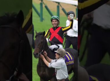ミュージアムマイルのウイニングラン 2025年皐月賞 モレイラ騎手
