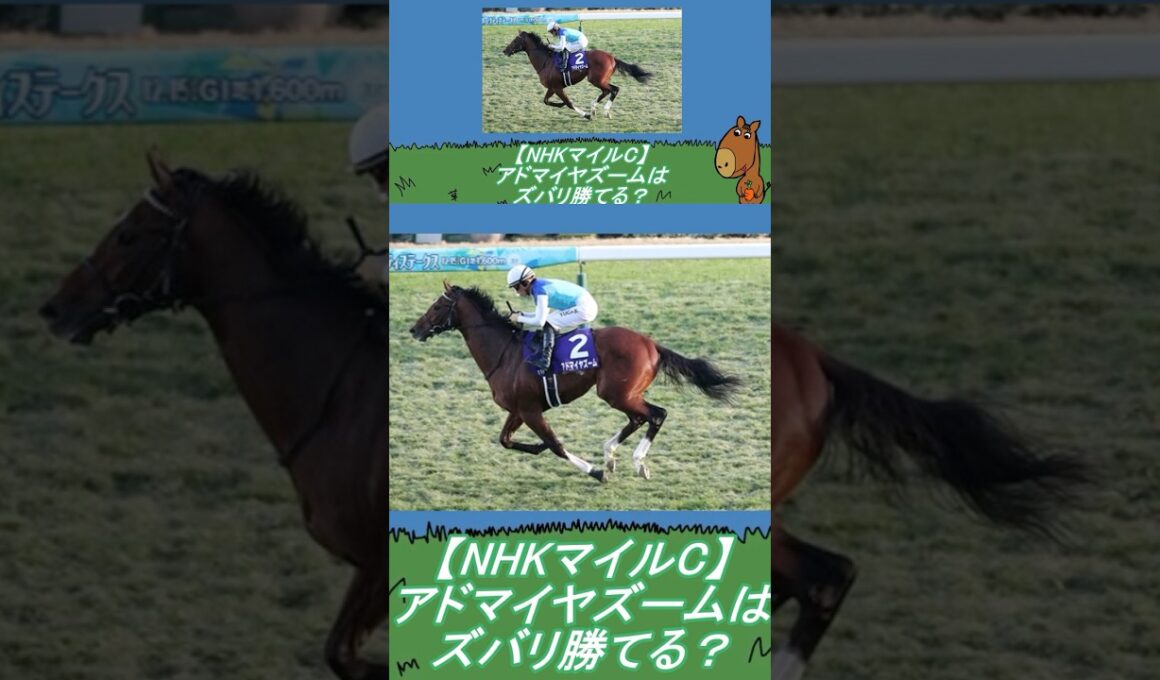 【NHKマイルカップ】勝てんのアドマイヤズーム？#競馬 #川田将雅 #アドマイヤズーム#リバティアイランド #武豊 #マジックサンズ#nhkマイルカップ