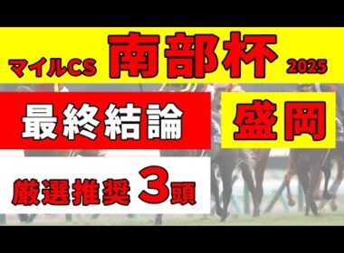 【マイルCS南部杯2025】＜最終結論＞連対馬20頭中11頭があのレースでも連対していた！スピード競馬で期待できる絶対に買いたい厳選推奨３頭！