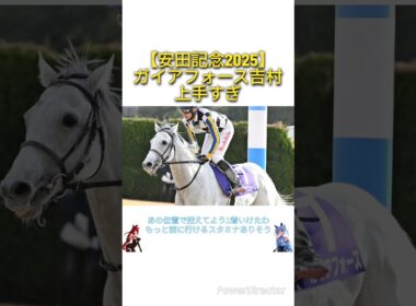 【安田記念2025】ガイアフォース吉村上手すぎ　#競馬