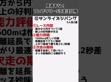 見逃すな！フェブラリーS次走で飛躍が期待される注目馬！【ゆっくり競馬予想】