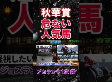 【秋華賞2025】2025年120万超プラス収支の霧プロが選ぶ危険な人気馬とは？#秋華賞2025 #秋華賞  #競馬予想