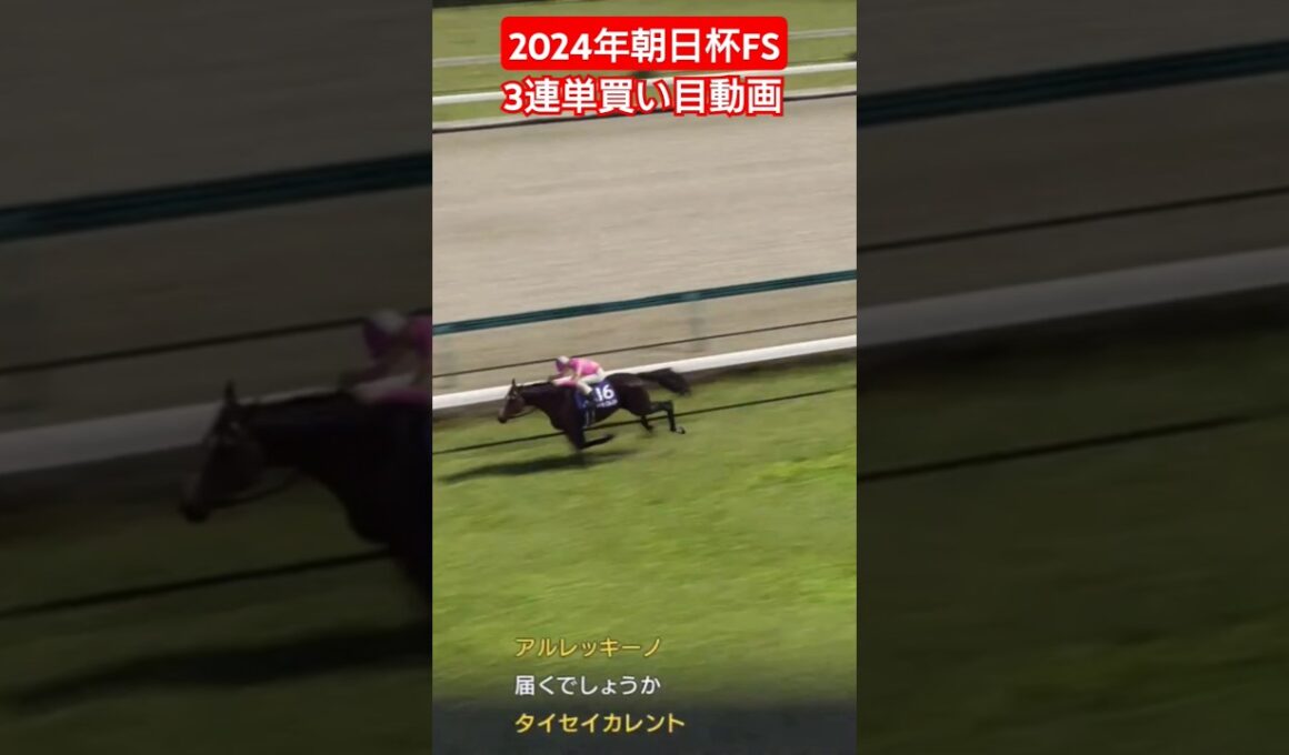 【朝日杯FS（G1）3連単買い目動画】 #競馬#朝日杯FS#3連単#穴党 #必見