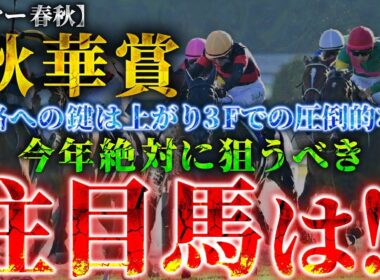 【2025 秋華賞】攻略への鍵は”上がり3Fでの圧倒的な脚”！絶対に狙うべき注目馬とは！？