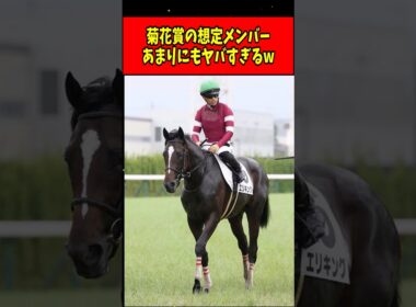 【速報】菊花賞の想定メンバーが超絶ヤバすぎる件www#shorts