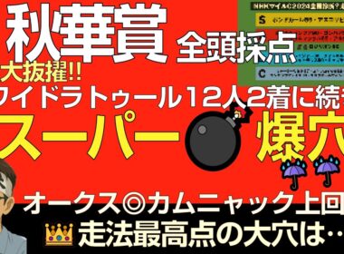 秋華賞2025スーパー爆穴！「先週抜擢ワイドラトゥール以上の超大穴にチャンスある。」全頭採点公開