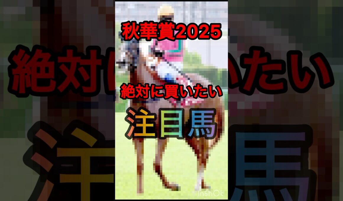 【秋華賞2025】絶対に買いたい注目馬