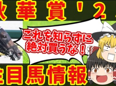 【秋華賞】当日と前走のアレを見ろ！知らないと損をする注目馬の情報！！
