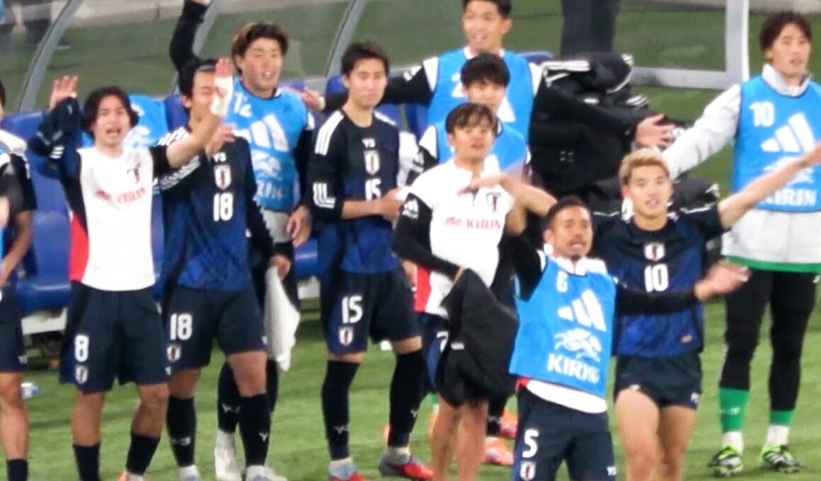 【キリンチャレンジカップ2025】長友が「落ち着け」ブラジルに歴史的勝利するまでのベンチ 現地映像