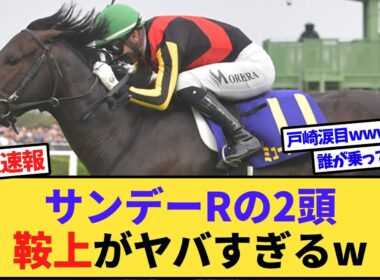 【速報】天皇賞・秋、ミュージアムマイルとブレイディヴェーグの鞍上がヤバすぎるwww