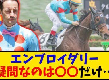 【秋華賞】「エンブロイダリー ルメール騎手 疑問なのは○○だけって大丈夫？」に対するみんなの反応【反応集】