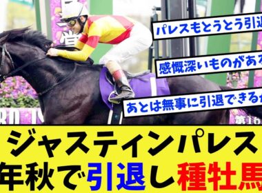 【競馬】ジャスティンパレス、今年の秋古馬三冠で引退し種牡馬になる模様に対する反応集【競馬の反応集】