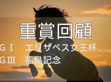 【エリザベス女王杯、福島記念の重賞回顧】さらっと回顧します。