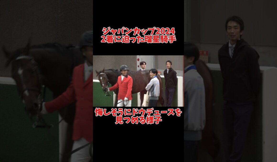 坂井瑠星 悔しそうにドウデュースを見つめる様子 #shorts #ジャパンカップ #武豊