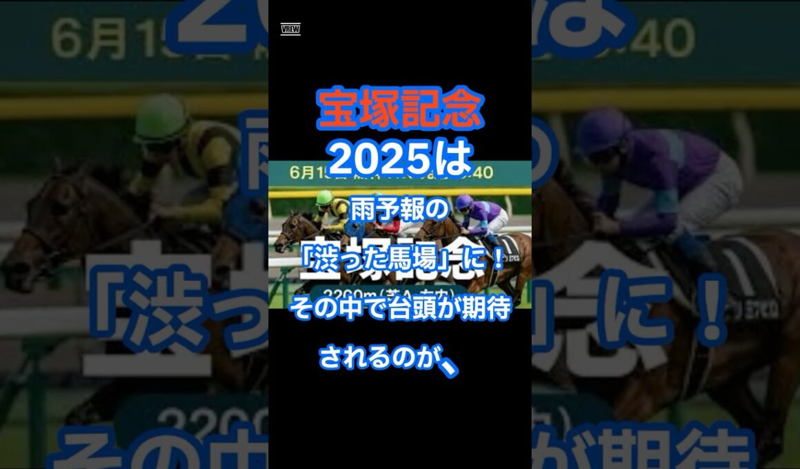 【宝塚記念2025】宝塚記念今年は重馬場適性が鍵#競馬  #競馬好きと繋がりたい  #中央競馬予想 #g1＃宝塚記念 #ウマ娘 #競馬＃穴馬考察