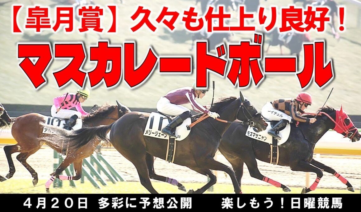 【競馬予想】４月２０日 皐月賞　調教情報で本命穴馬　マスカレードボール