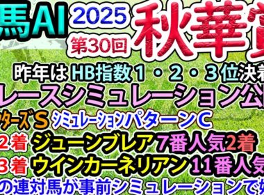 【秋華賞2025】競馬AI・ラップ解析ソフトMonarchによる第30回秋華賞(2025)予想情報【ヨルゲンセンの競馬】