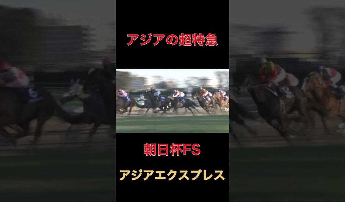 アジアの超特急アジアエクスプレス【朝日杯FS】#競馬#朝日杯フューチュリティステークス