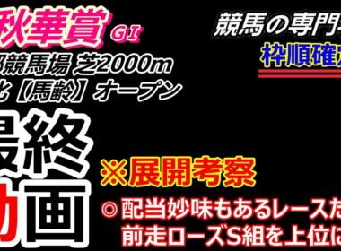 【秋華賞2025】展開考察付き最終動画 前走ローズS組中心！！