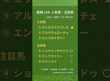 桜花賞の競馬予想です！🏇 #競馬 #競馬予想 #阪神競馬場 #桜花賞#桜花賞2024 #エリカエクスプレス#ショウナンザナドゥ#ビップデイジー#g1 #全頭診断 #win5予想 #win5