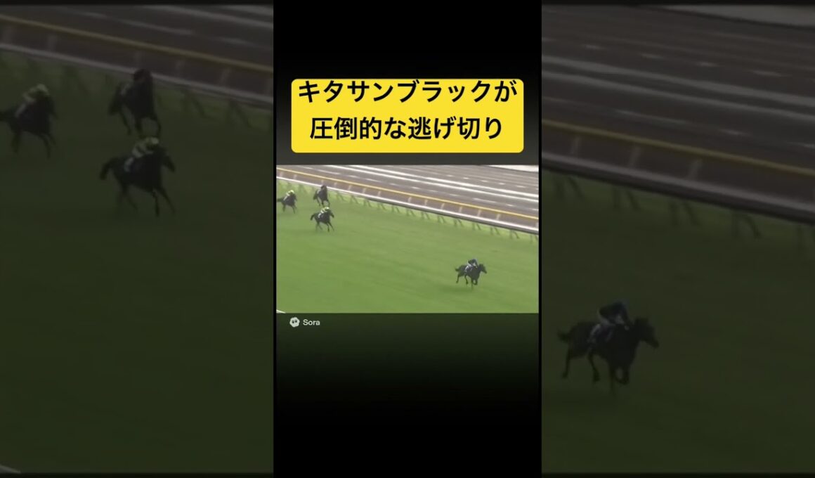 【リクエスト動画】キタサンブラックが10馬身以上の差を付けて逃げ切るレース #ai #競馬 #天皇賞秋 #実況 #キタサンブラック