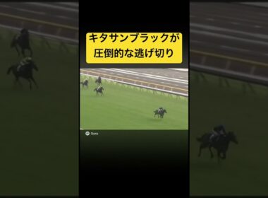 【リクエスト動画】キタサンブラックが10馬身以上の差を付けて逃げ切るレース #ai #競馬 #天皇賞秋 #実況 #キタサンブラック