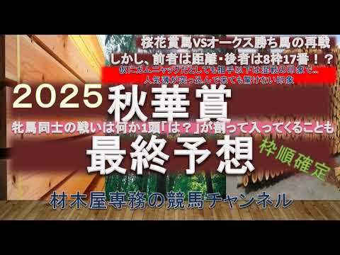 【競馬予想】秋華賞2025　最終予想　人気薄が割って入ってきても驚けない一戦！？　上位人気馬+人気薄で一考