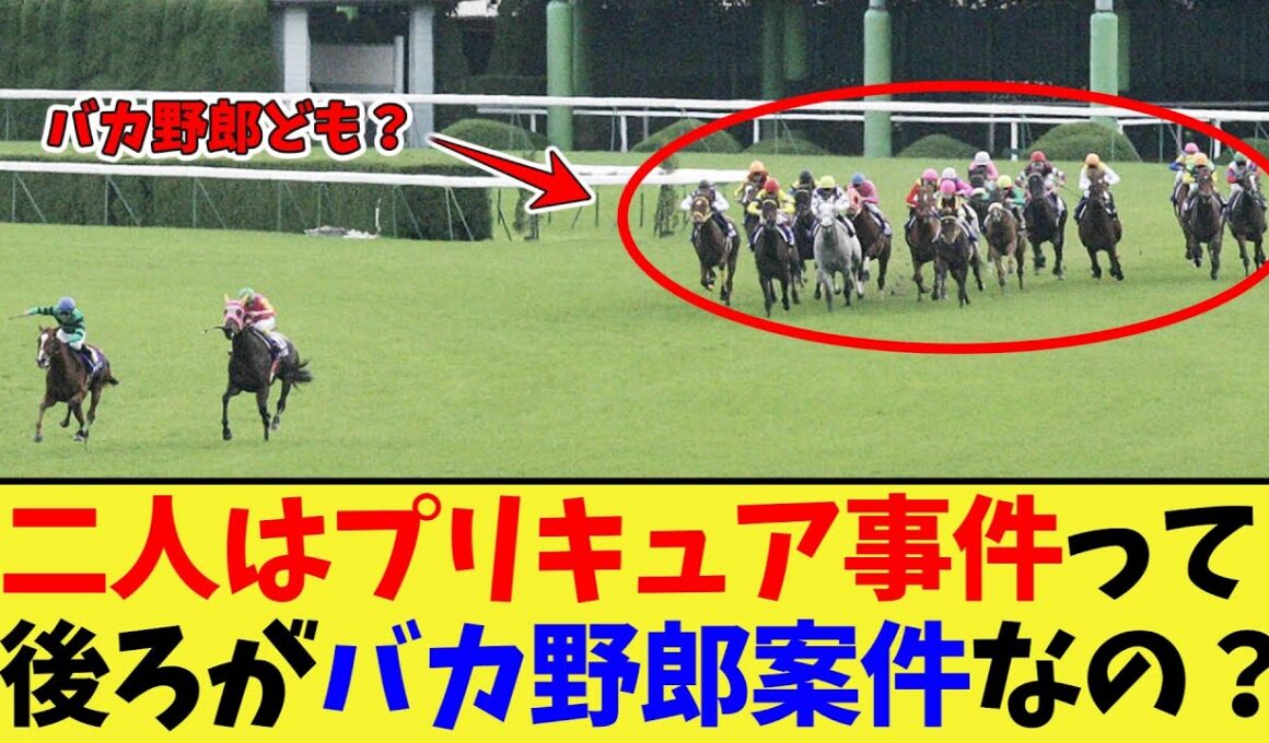 【競馬】二人はプリキュア事件って後ろの馬たちみんなバカ野郎案件なのか？に対する反応集【競馬の反応集】