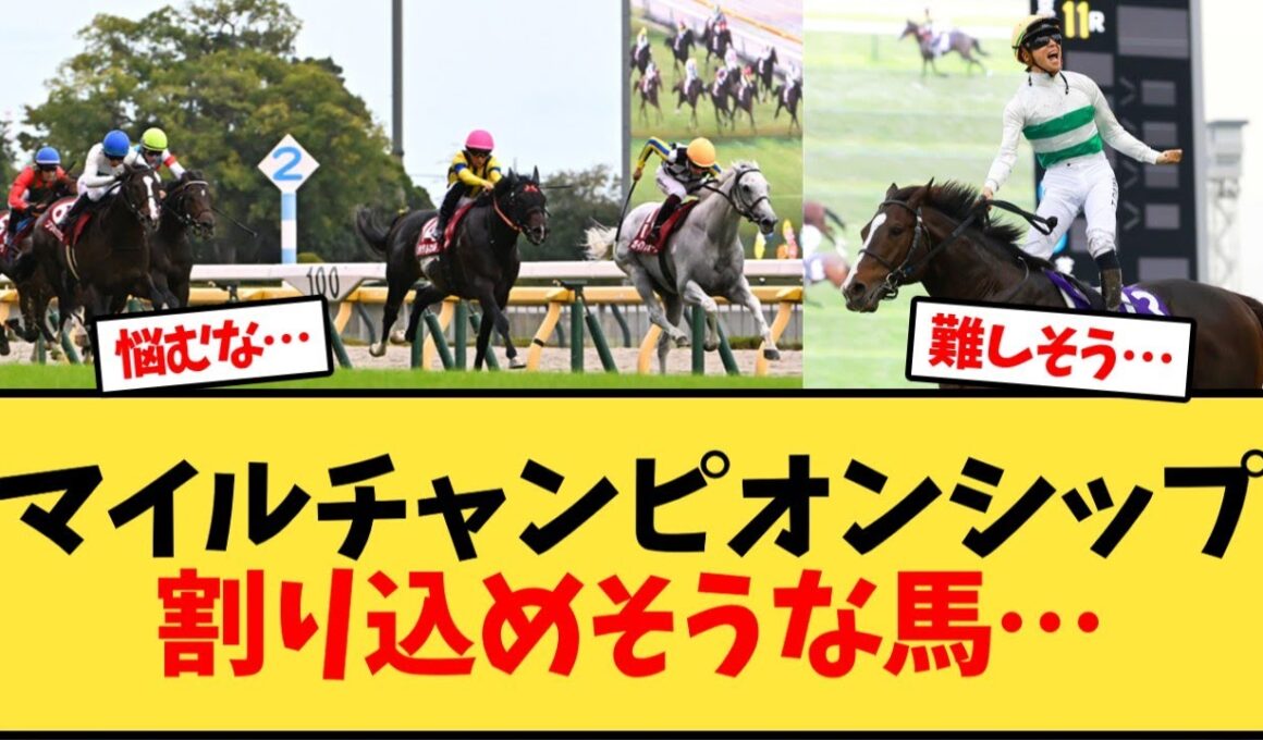 マイルチャンピオンシップ 割り込めそうな馬…【競馬反応集】