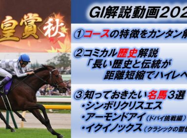 【GI解説2025】天皇賞(秋)