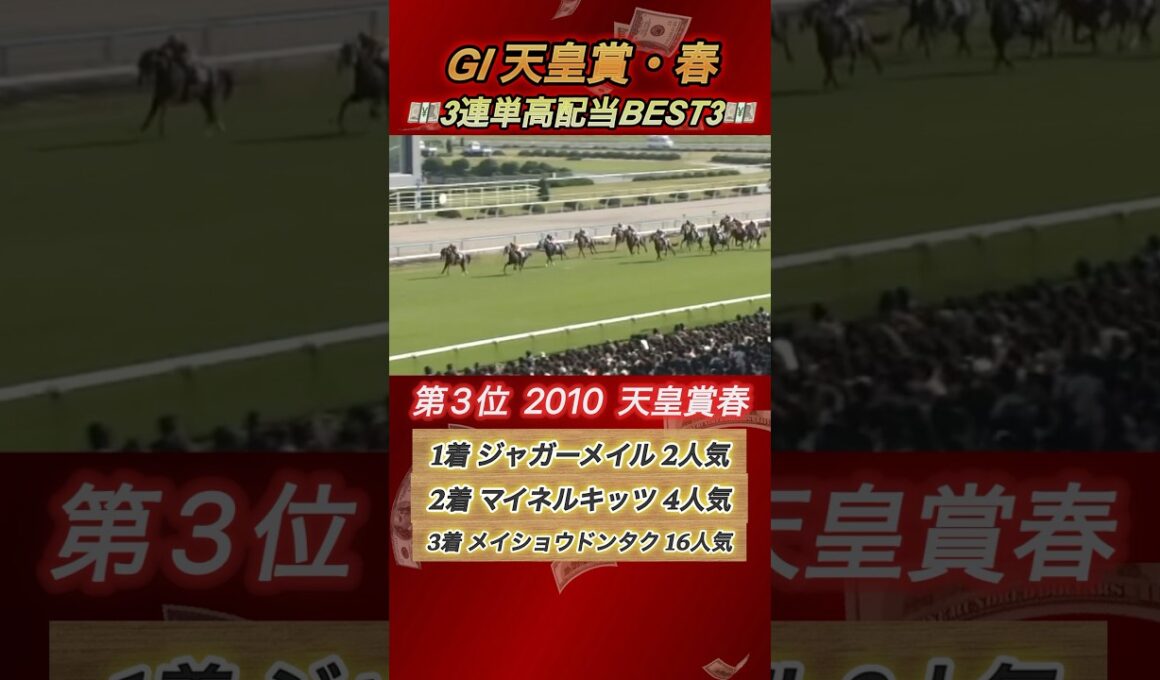 GI天皇賞春3連単高配当ランキングBEST3！　#競馬  #天皇賞春  #3連単  #shorts