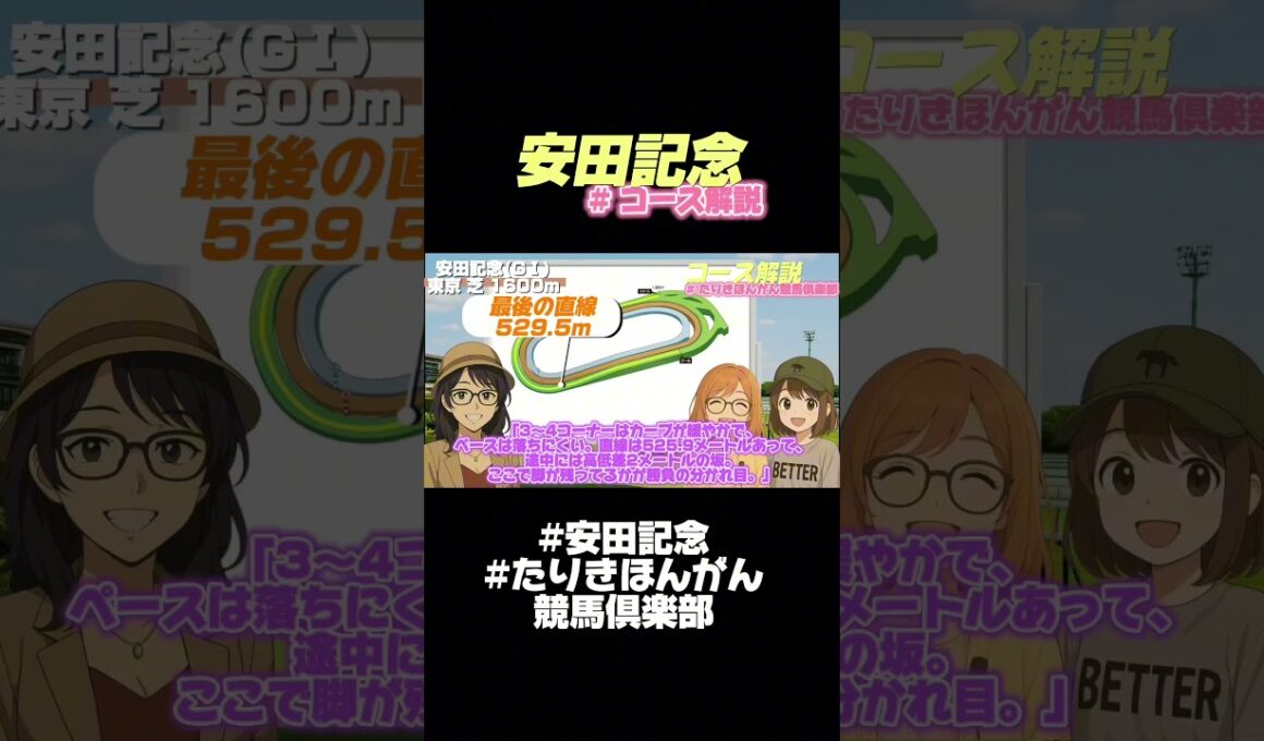 【安田記念2025 ショート#1】東京1600mの特徴を52秒で解説！マイラー決戦の舞台とは？#shorts