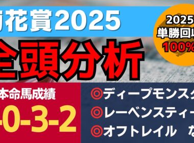 【菊花賞2025】皐月賞馬、ダービー馬不在で混戦か？必ず買うべき2頭を含む全20頭を徹底分析！【全頭分析】