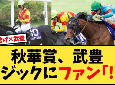 【秋華賞】武豊が逃げた結果…【競馬反応集】