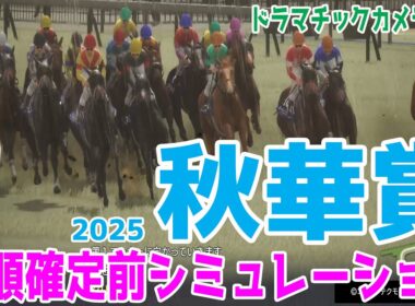 【秋華賞2025】枠順確定前シミュレーション【ドラマチックカメラVer.】二冠を狙うオークス馬カムニャック・桜花賞馬エンブロイダリーを中心に展開のポイントは！【競馬予想】良稍重馬場・重馬場