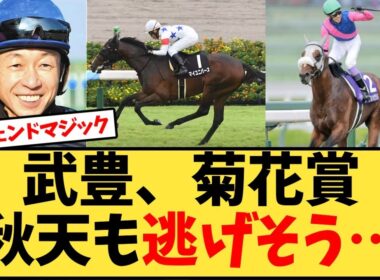 武豊、菊花賞、秋天も逃げそう…【競馬反応集】