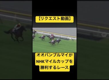 【リクエスト動画】2023年のNHKマイルカップ、オオバンブルマイが勝利するレース #ai #競馬 #nhkマイルカップ #オオバンブルマイ #実況中継