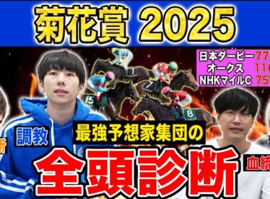 【菊花賞2025全頭診断】ファクター専門家による部門別・全頭診断！抽選牡馬クラシック最終戦で高評価なのはあの馬！？
