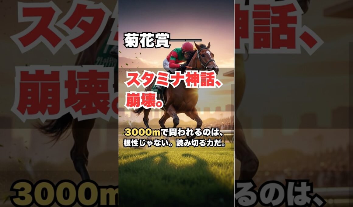 【菊花賞2025】淀3000mは“スタミナ戦”じゃない!? 勝つ馬の意外な条件を徹底解析 #菊花賞2025 #競馬予想 #京都競馬場 #菊花賞# G1予想 #競馬分析#スタミナ戦 #血統予想