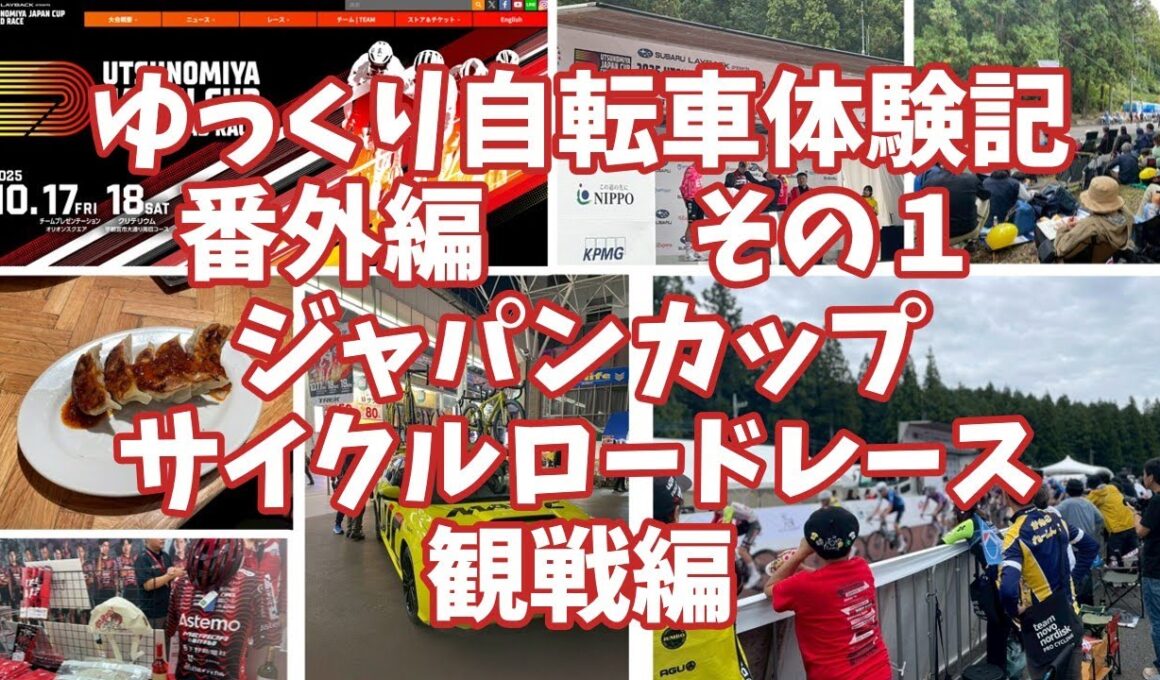 ゆっくり自転車体験記　番外編その１　ジャパンカップサイクルロードレース観戦編