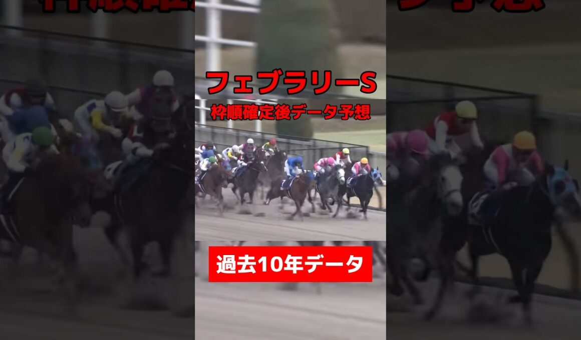 フェブラリーステークス枠順確定後データ予想 #競馬 #競馬予想 #データ予想 #フェブラリーステークス