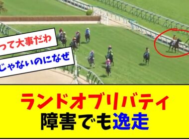 ランドオブリバティ、障害でも逸走ｗｗｗ【反応集】