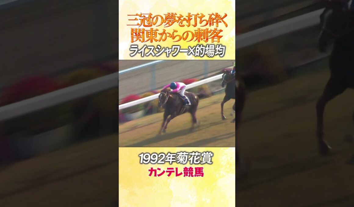 #競馬 #菊花賞 #ライスシャワー #的場均