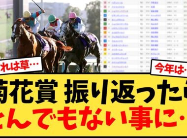 菊花賞 振り返ったらとんでもない事に…【競馬反応集】