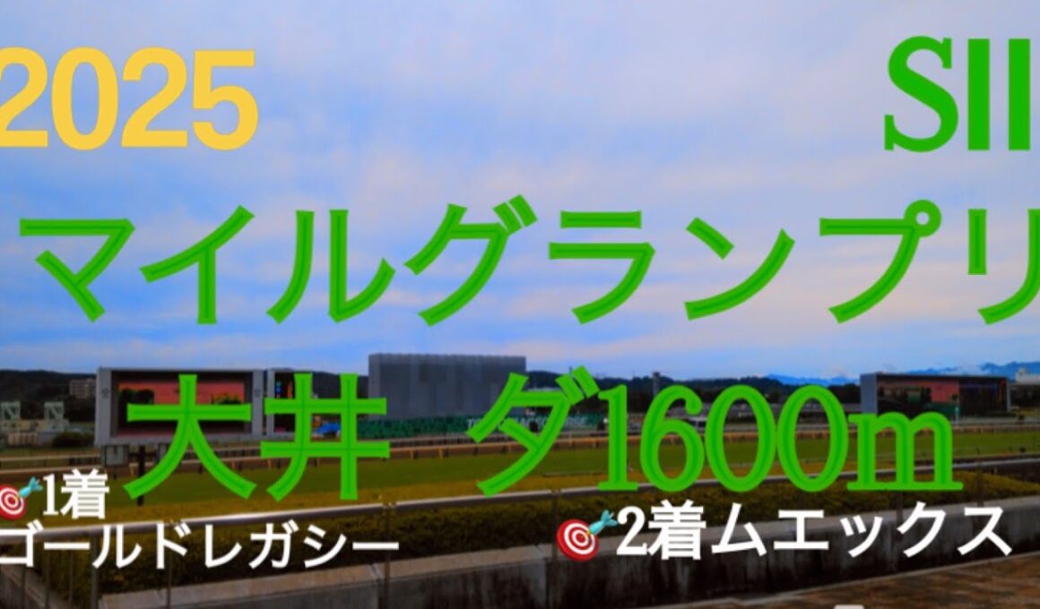 【マイルグランプリ  2025】🎯１着ゴールドレガシー🎯2着ムエックス  南関秋のマイル王へ‼︎上位の序列は変わらないがマイル路線にキングストンボーイが参戦‼︎現路線の主軸ムエックスが迎え撃つ‼︎