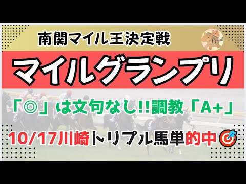 マイルグランプリ2025予想【大井競馬】全頭診断＋調教診断＋買い目