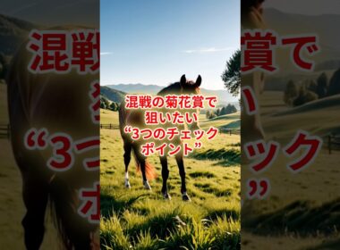 混戦の菊花賞で狙いたい“3つのチェックポイント” #競馬 #競馬雑学 #菊花賞